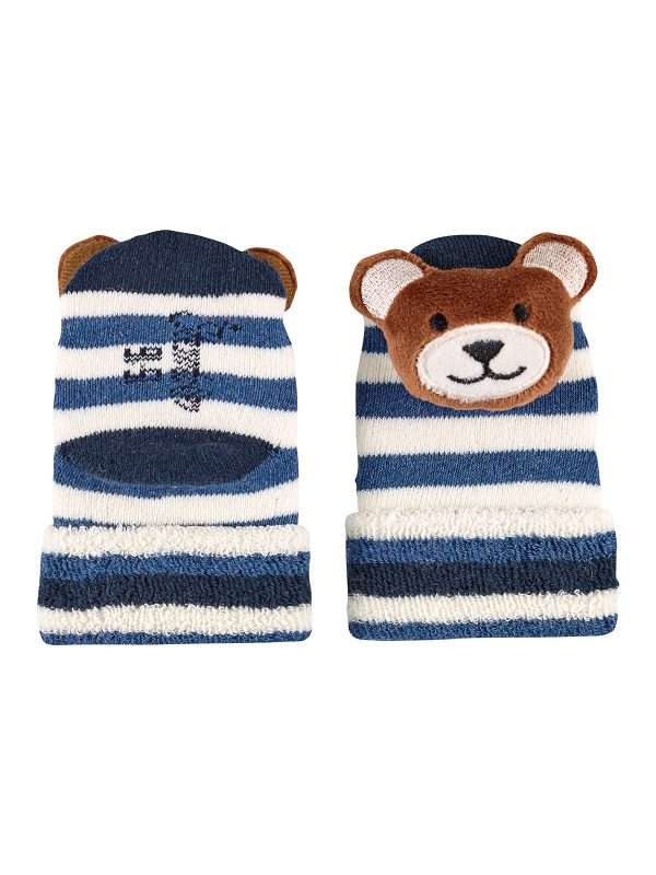 BABY RATTLE SOCKS BEAR